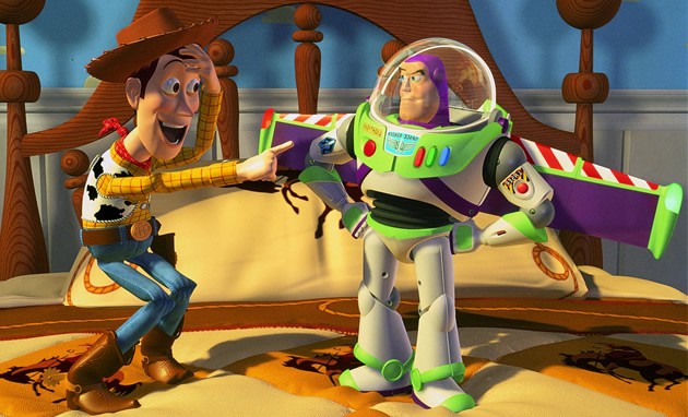 Woody and Buzz in the original “Toy Story”